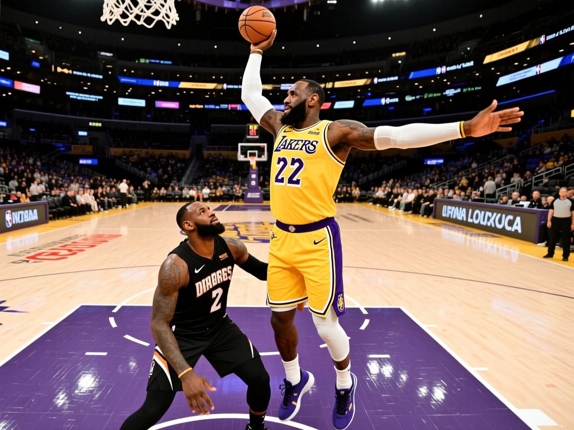 湖人击败掘金,詹姆斯砍下三双 第1张