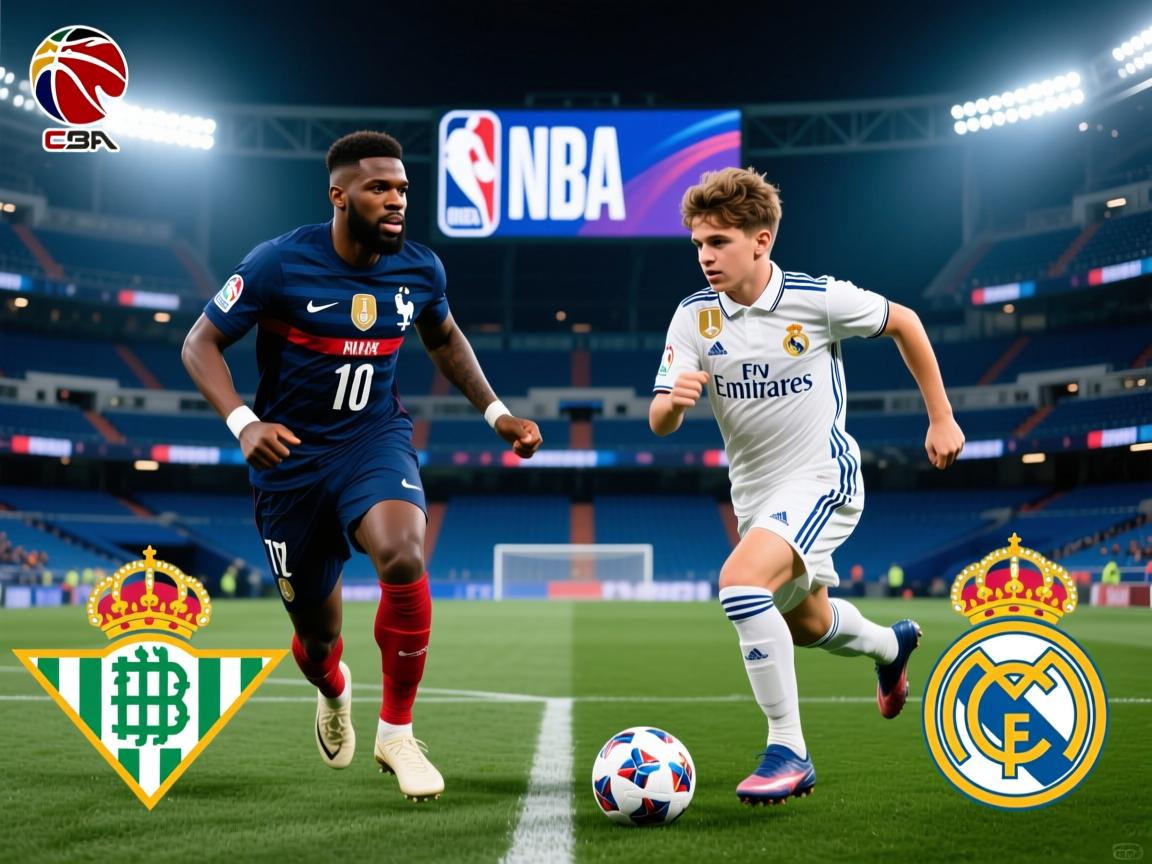 皇马VS贝蒂斯：法国兽腰坐镇，居莱尔+贝林厄姆领衔，皇马太子冲锋